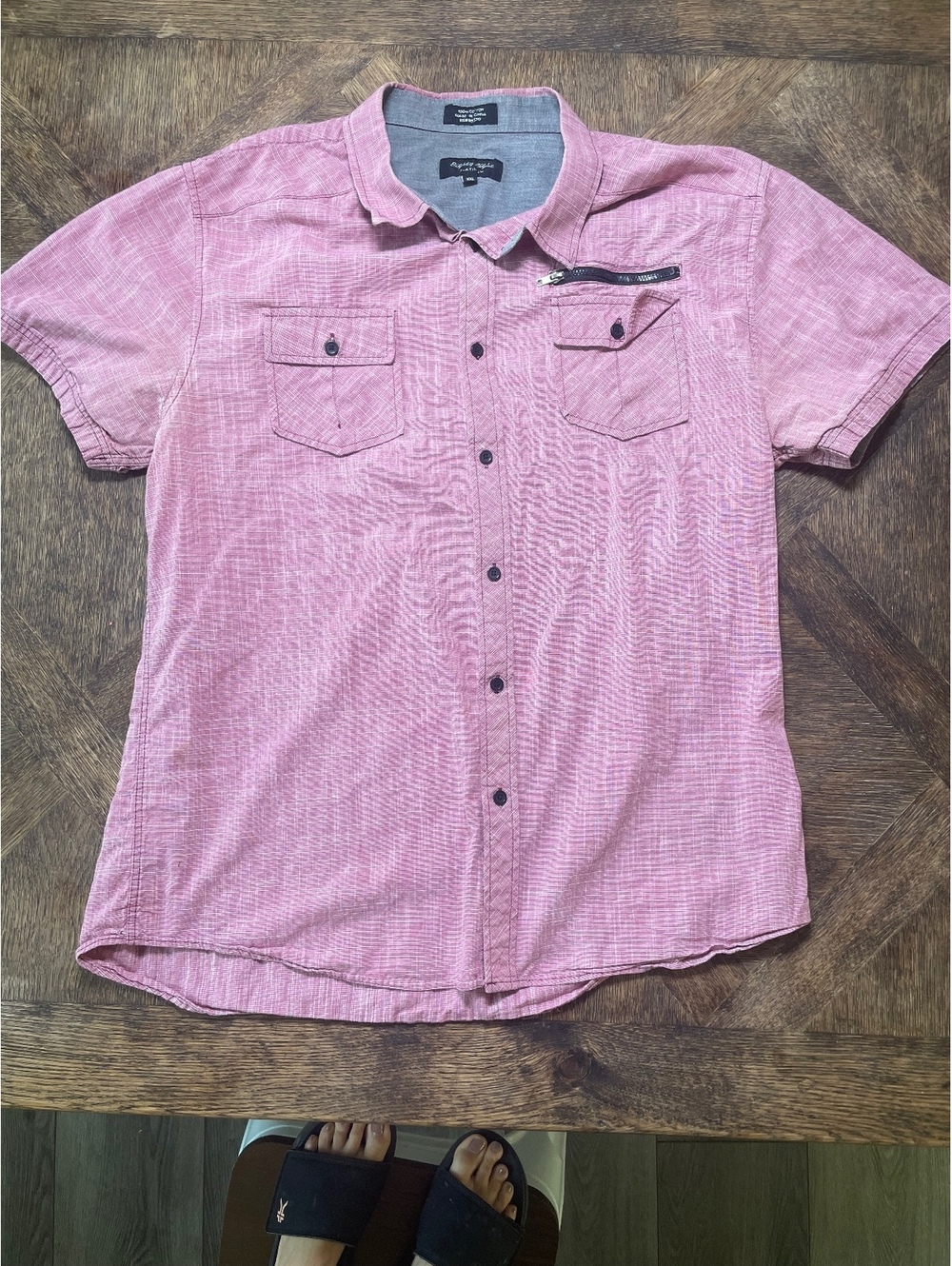 Eighty Eight platinum red cotton plaid cotton button down short sleeve xxl EUC